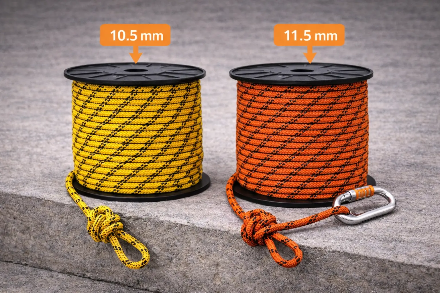 Línea de vida instalada sobre una estructura